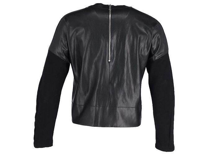 Dsquared2 Pull en similicuir en polyester noir - vue 3
