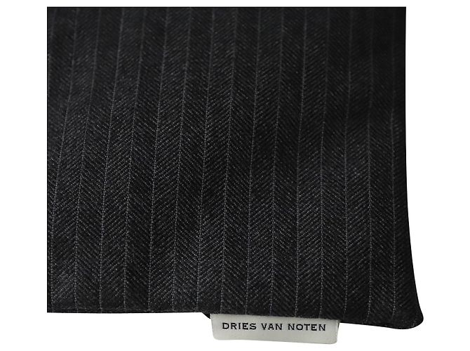 Bufanda acolchada de lana gris Dries Van Noten - Ansicht 3