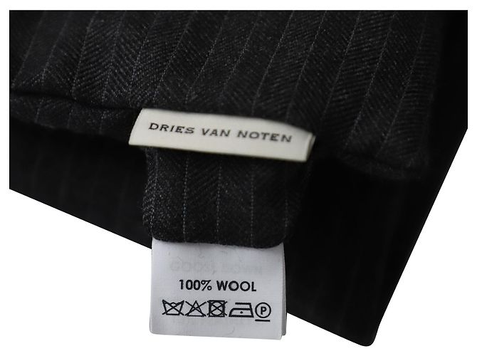 Bufanda acolchada de lana gris Dries Van Noten - Ansicht 4