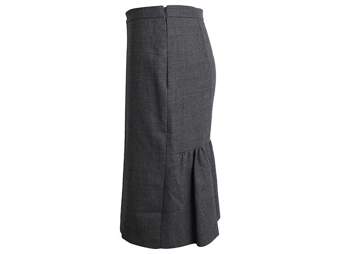 Falda Moschino Cheap And Chic en lana gris - vista 3