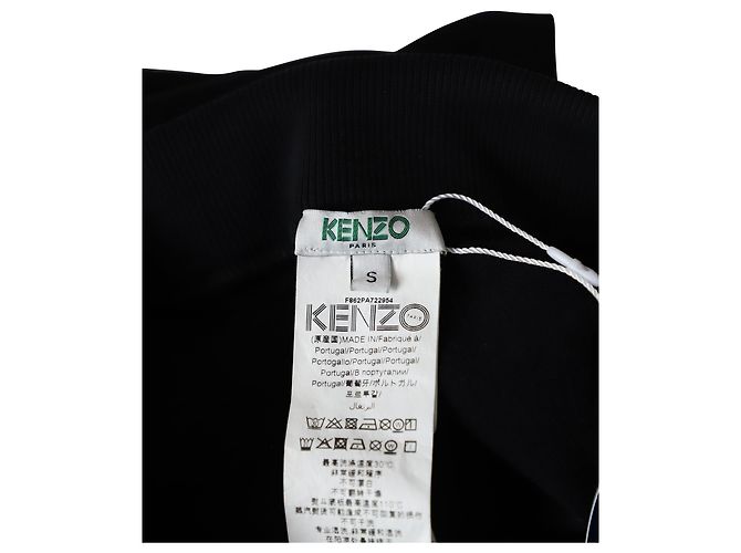 Joggers Kenzo Logo Stampato In Cotone Nero - vista 5