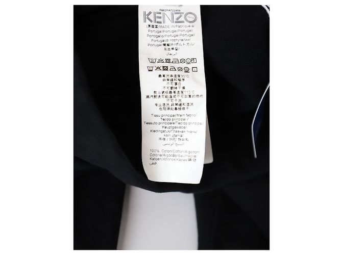 Joggers Kenzo Logo Stampato In Cotone Nero - vista 6