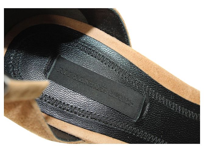 Alexander Wang Abby Sandalen aus hellbraunem Wildleder - Ansicht 10