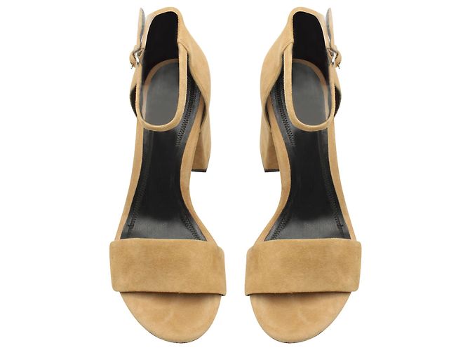 Alexander Wang Abby Sandalen aus hellbraunem Wildleder - Ansicht 2