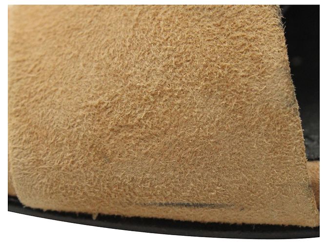 Alexander Wang Abby Sandalen aus hellbraunem Wildleder - Ansicht 7
