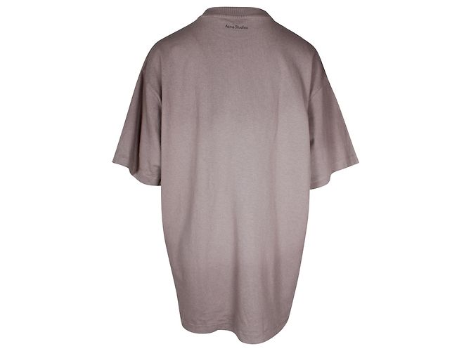 Camiseta extragrande de algodón gris Edra Airbrush de Acne Studios - vista 3