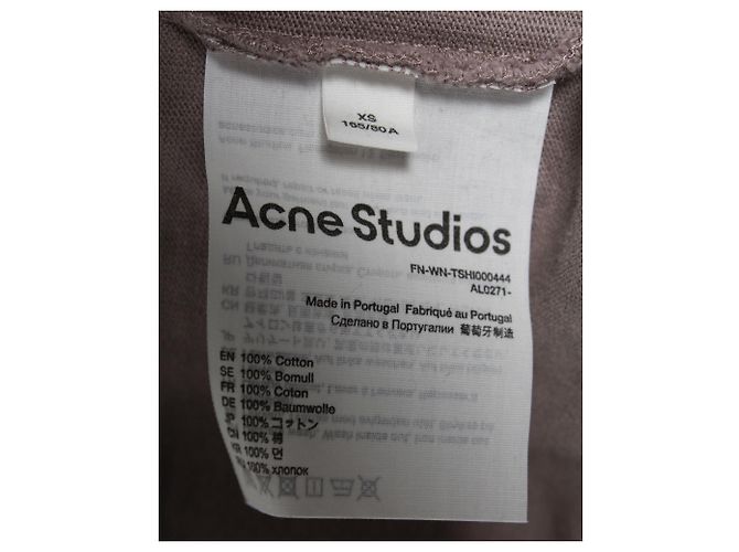 Camiseta extragrande de algodón gris Edra Airbrush de Acne Studios - vista 5