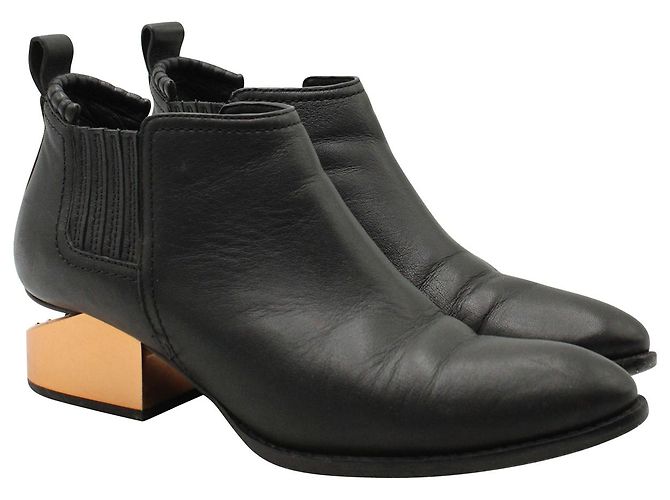 Alexander Wang Kori Ankle Boots in Black Leather - view 4