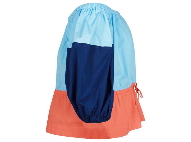 Staud Juliet Top con spalle scoperte in cotone multicolore Stampa python - vista 2