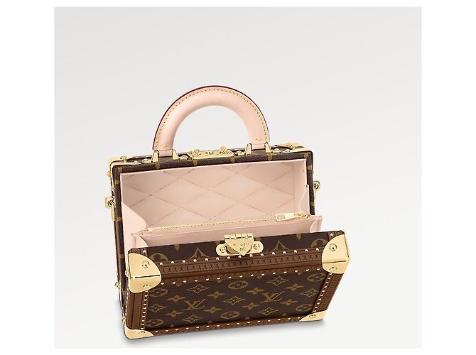 Louis Vuitton Petite Valise Borsa in Monogram Marrone - vista 3