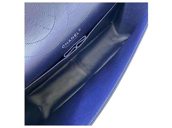 Chanel 2.55 Reissue Blu Pelle di Vitello Trapuntata 227 - vista 7
