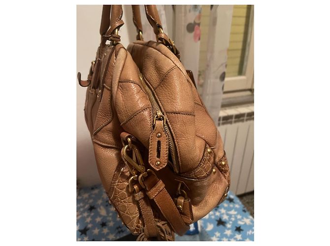 Daino Prada Handtasche aus Pelz in Camel mit Fransen Kamel - Ansicht 13