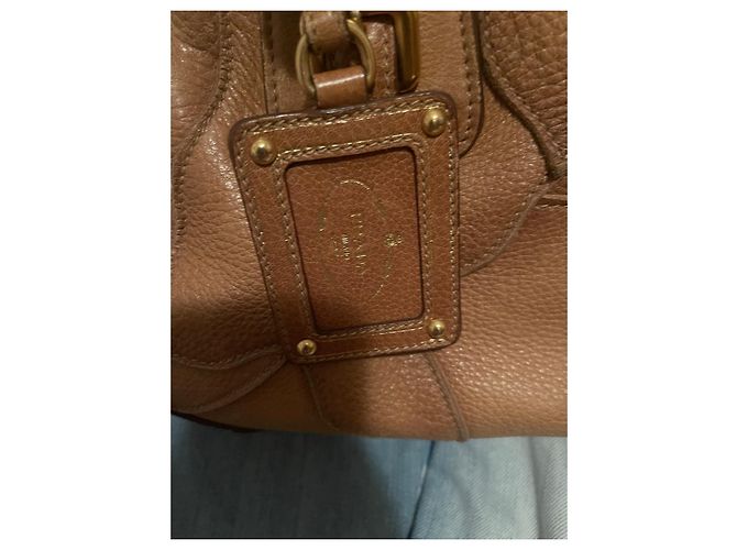 Daino Prada Handtasche aus Pelz in Camel mit Fransen Kamel - Ansicht 3