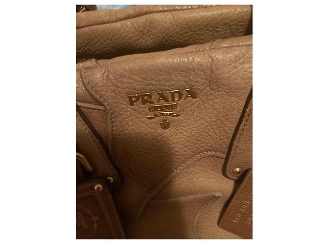Daino Prada Handtasche aus Pelz in Camel mit Fransen Kamel - Ansicht 4