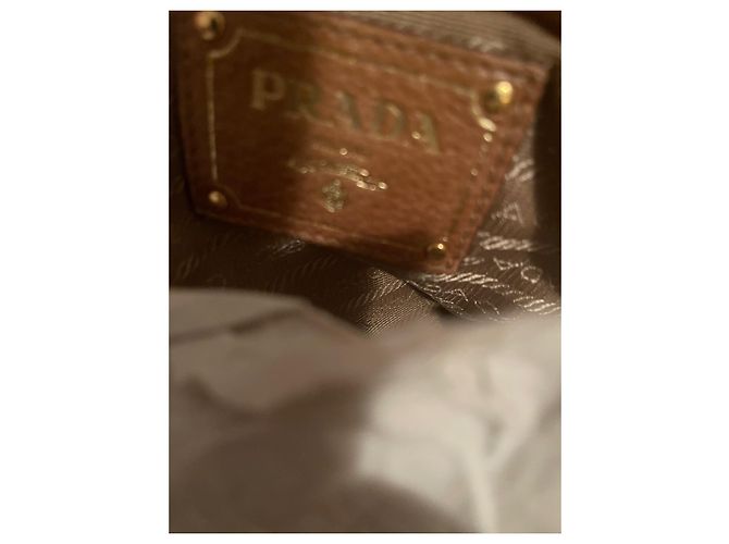 Daino Prada Handtasche aus Pelz in Camel mit Fransen Kamel - Ansicht 7