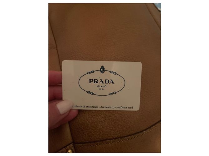 Daino Prada Handtasche aus Pelz in Camel mit Fransen Kamel - Ansicht 8