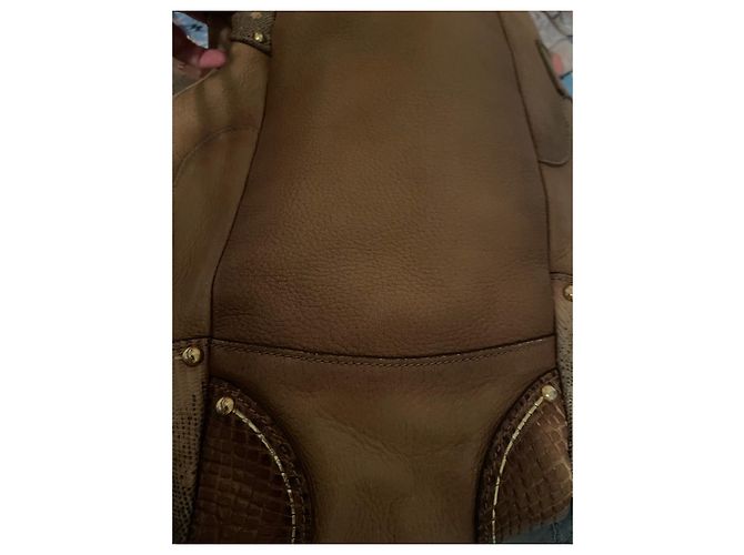 Daino Prada Handtasche aus Pelz in Camel mit Fransen Kamel - Ansicht 9