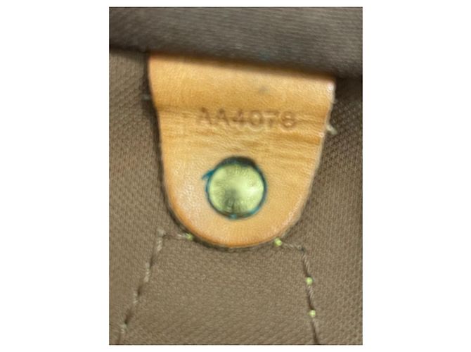 Speedy Louis Vuitton Spidy 40 Trunk Bag Camel Stoff Kamel - Ansicht 12