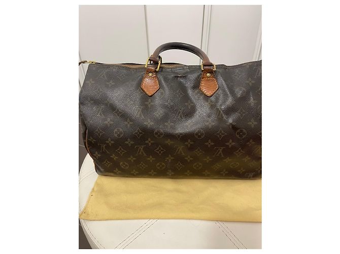 Speedy Louis Vuitton Spidy 40 Trunk Bag Camel Stoff Kamel - Ansicht 2