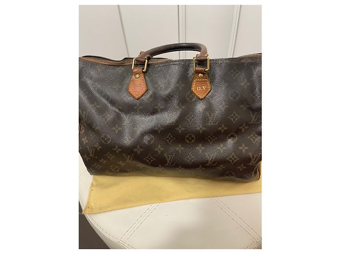 Speedy Louis Vuitton Spidy 40 Trunk Bag Camel Stoff Kamel - Ansicht 4
