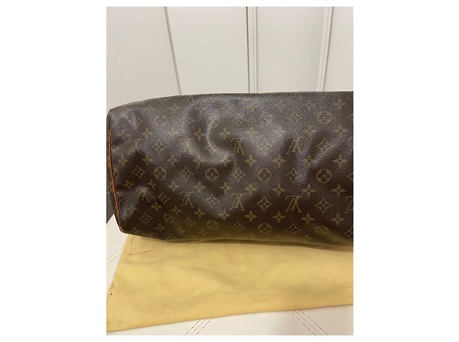 Speedy Louis Vuitton Spidy 40 Trunk Bag Camel Stoff Kamel - Ansicht 7