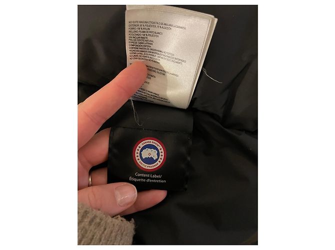 Abrigo Canada Goose Negro Sintético Talla 38 - vista 11