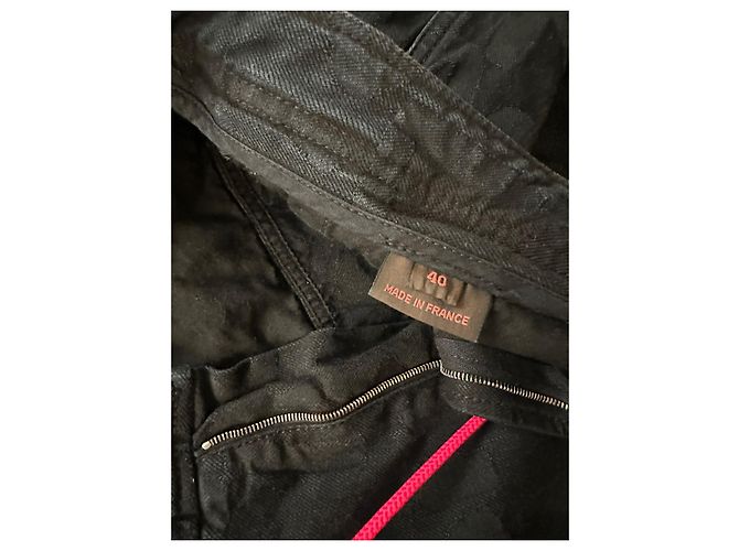 Louis Vuitton Bermuda in denim jacquard Special Edition Nero - vista 5
