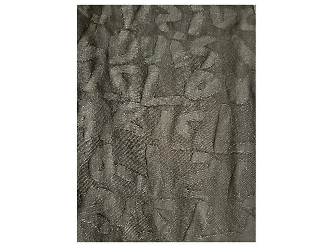 Louis Vuitton Bermuda in denim jacquard Special Edition Nero - vista 7