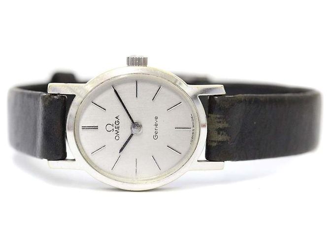 * Omega De Ville Damenuhr Schwarz Silber - Ansicht 5