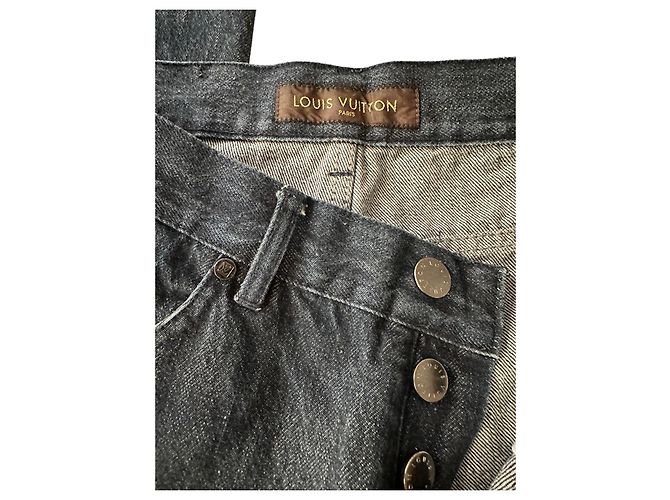 Louis Vuitton Denim blu lavato scuro vintage Blu scuro - vista 5