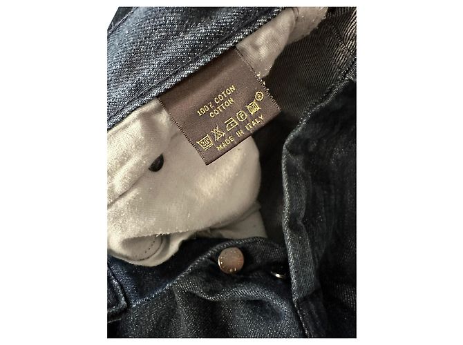 Louis Vuitton Denim blu lavato scuro vintage Blu scuro - vista 6