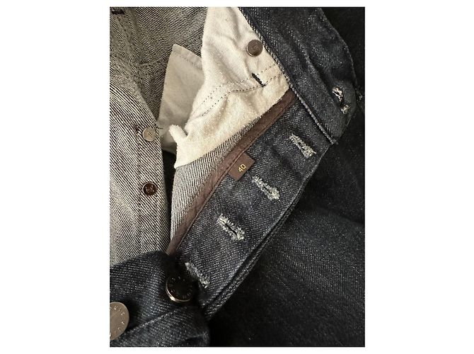 Louis Vuitton Denim blu lavato scuro vintage Blu scuro - vista 7