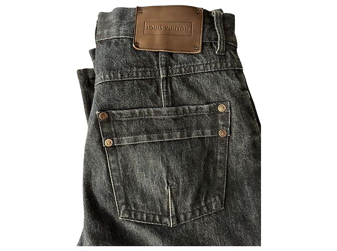 Louis Vuitton Denim blu lavato scuro vintage Blu scuro - vista 8