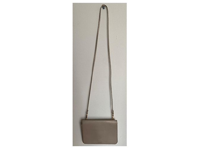 Autre Marque Borsa a tracolla Capulet London Pelle Caviale Beige Oro D'oro - vista 11