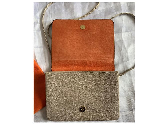 Autre Marque Borsa a tracolla Capulet London Pelle Caviale Beige Oro D'oro - vista 4
