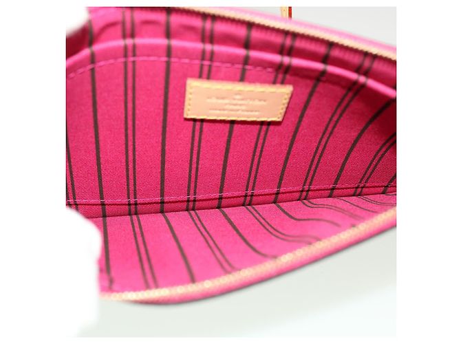 LOUIS VUITTON Monogram Neverfull MM Pouch Accessory Pouch Pivoine LV Auth B270 - vista 10