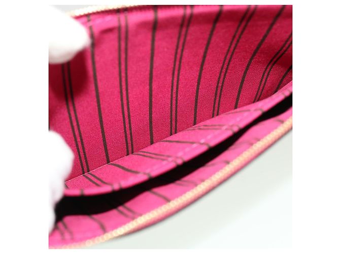 LOUIS VUITTON Monogram Neverfull MM Pouch Accessory Pouch Pivoine LV Auth B270 - vista 11