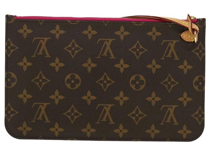 LOUIS VUITTON Monogram Neverfull MM Pouch Accessory Pouch Pivoine LV Auth B270 - vista 2