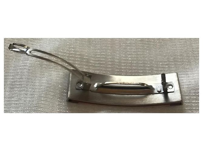 ***Accessorio per capelli fermaglio con logo CHANEL CC Arancione Silver hardware - vista 2