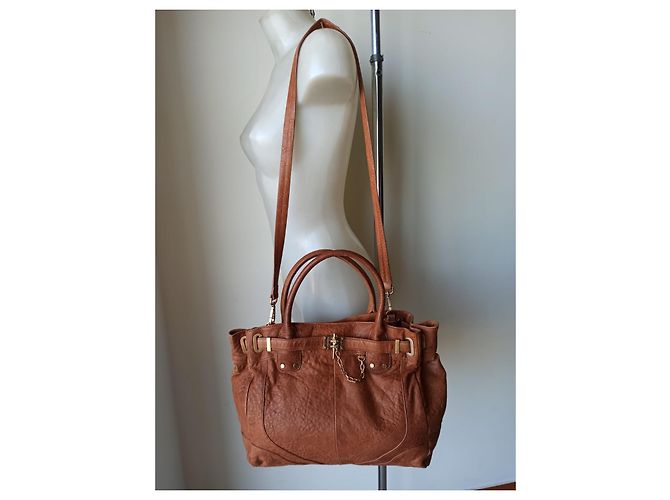 Autre Marque Borsa a mano con tracolla Cognac - vista 3