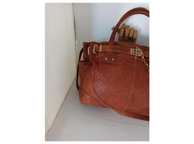 Autre Marque Borsa a mano con tracolla Cognac - vista 4