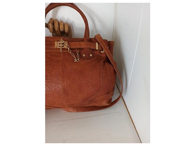 Autre Marque Borsa a mano con tracolla Cognac - vista 5