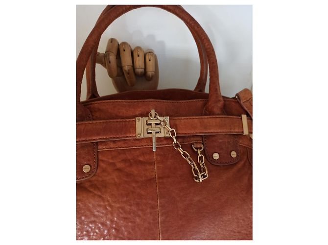 Autre Marque Borsa a mano con tracolla Cognac - vista 6