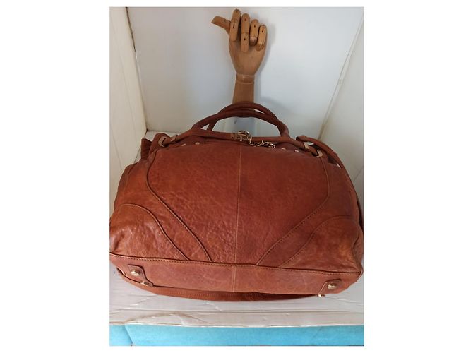 Autre Marque Borsa a mano con tracolla Cognac - vista 8