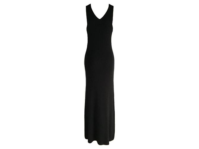 ***Issey Miyake Geripptes Maxikleid Schwarz - Ansicht 4