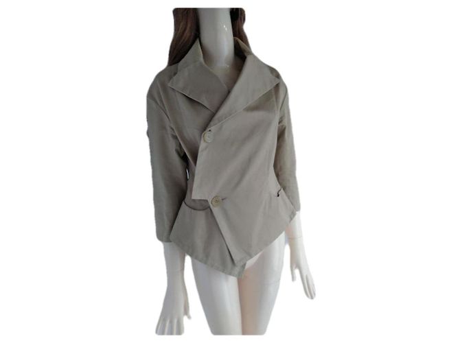 ***Chaqueta asimétrica Yohji Yamamoto Beige - vista 7