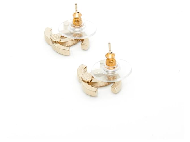 Chanel PERLE REGOLARI DORATE CC D'oro - vista 3