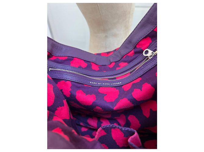 Borsa a mano in pelle Marc by Marc Jacobs Viola Porpora - vista 5
