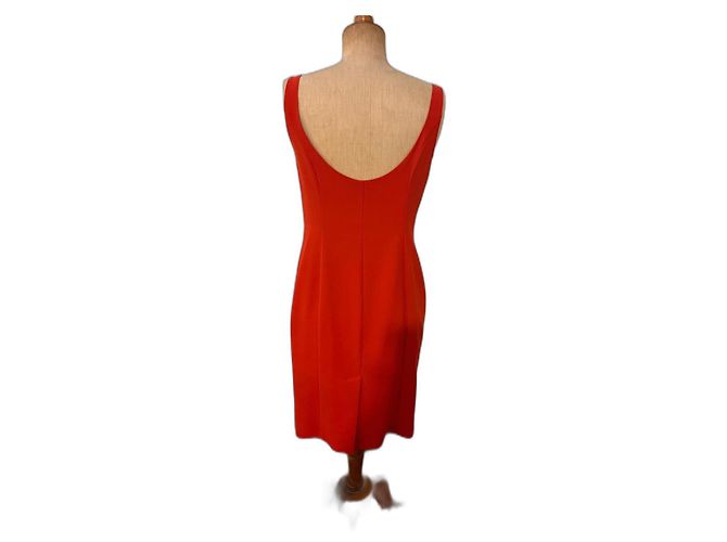Abito rosso in poliestere Moschino Cheap And Chic - vista 2