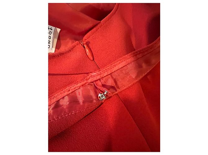 Abito rosso in poliestere Moschino Cheap And Chic - vista 5